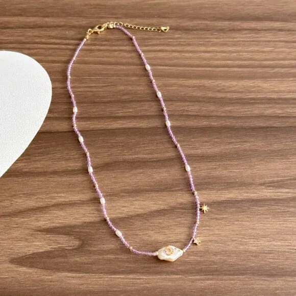 Boho Star Necklace Q132 - Picture 3 of 6